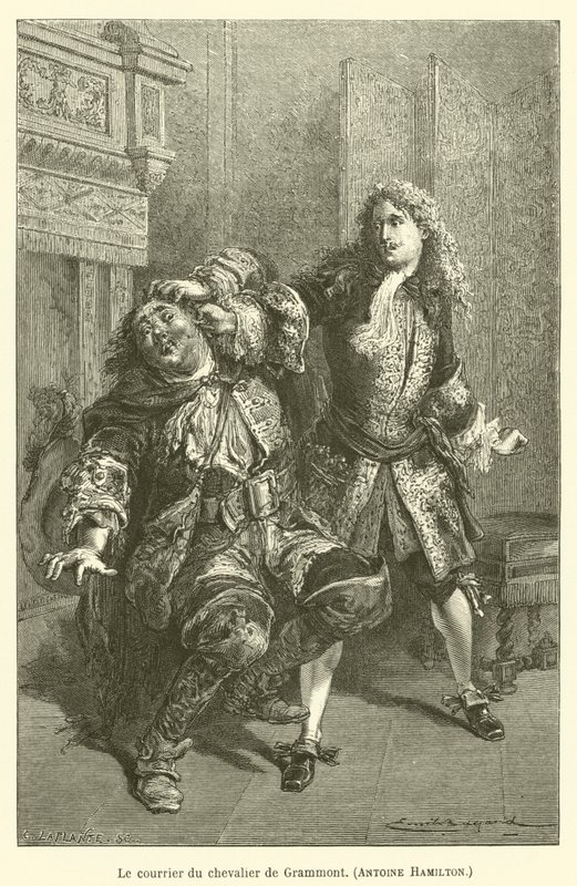 Grammont骑士的邮件，Antoine Hamilton 作者 在埃米尔·安托万·贝亚德（Emile Antoine Bayard）之后