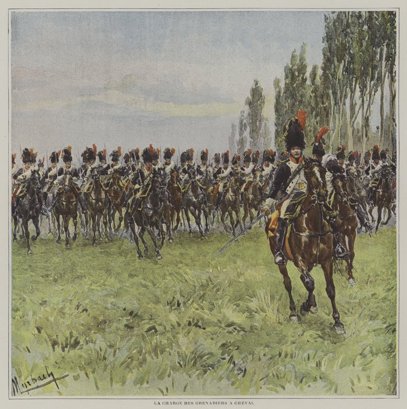 马手榴弹兵的指控 作者 在Felicien男爵de Myrbach Rheinfeld之后