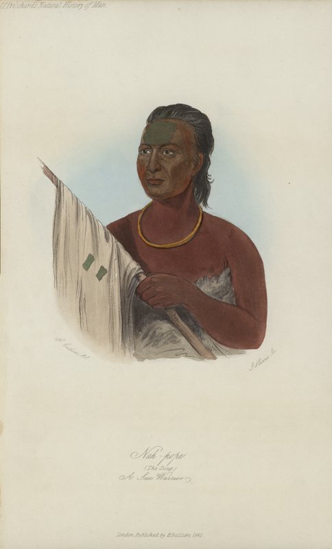 Nah-pope，The Soup，A Sac Warrior（aquatint） 作者 在乔治·卡特林之后