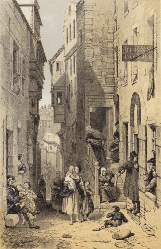 Libbertons Wynd，爱丁堡（chromolitho） 作者 在乔治·卡特莫尔之后