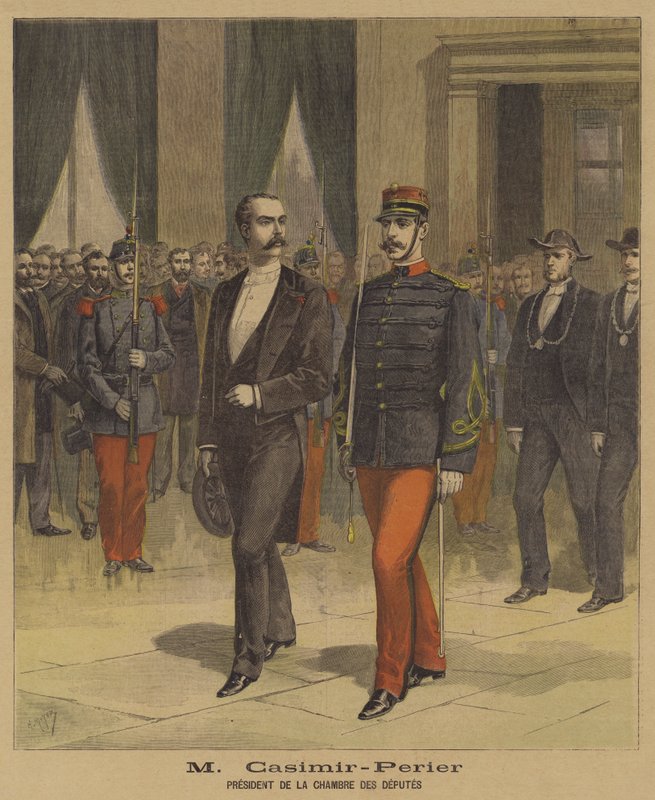 Jean Casimir-Perier，法国众议院议长 作者 在Henri Meyer之后