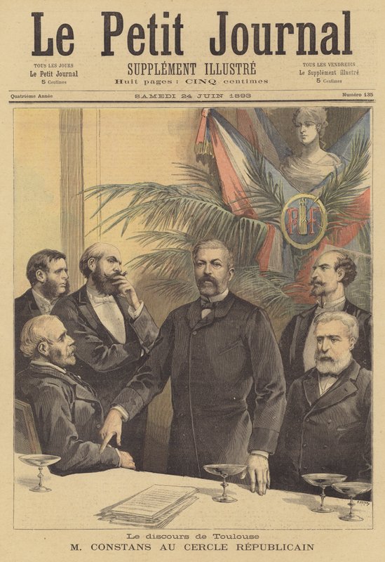 Jean Antoine Ernest Constans在图卢兹向Cercle共和党人致辞 作者 在Henri Meyer之后