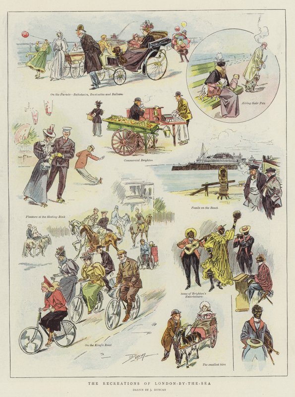 伦敦海边休闲娱乐（chromolitho） 作者 在约翰·邓肯之后