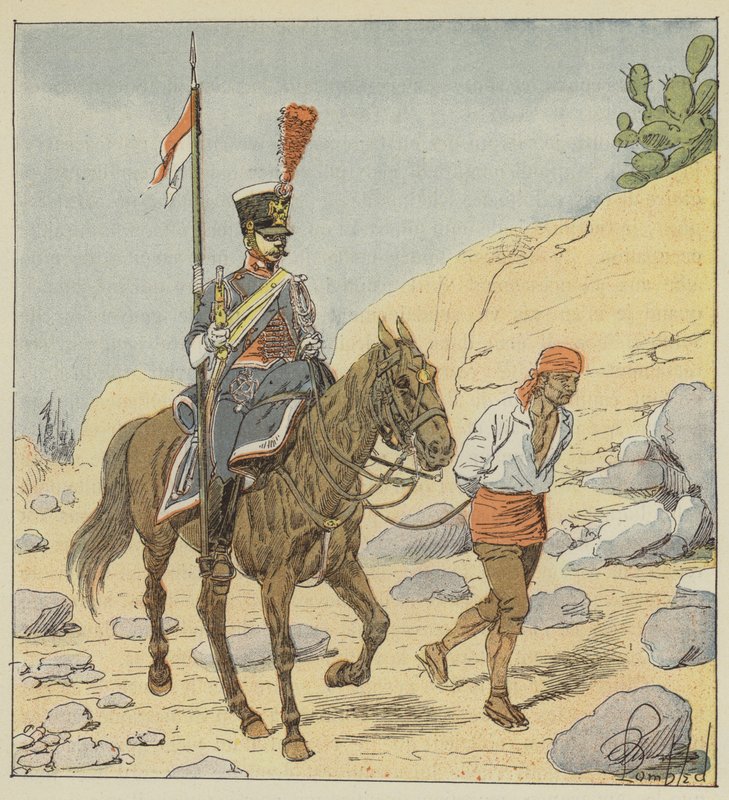 法国军队在西班牙，兰契尔宪兵队，1811年 作者 在路易斯·查尔斯·轰炸之后