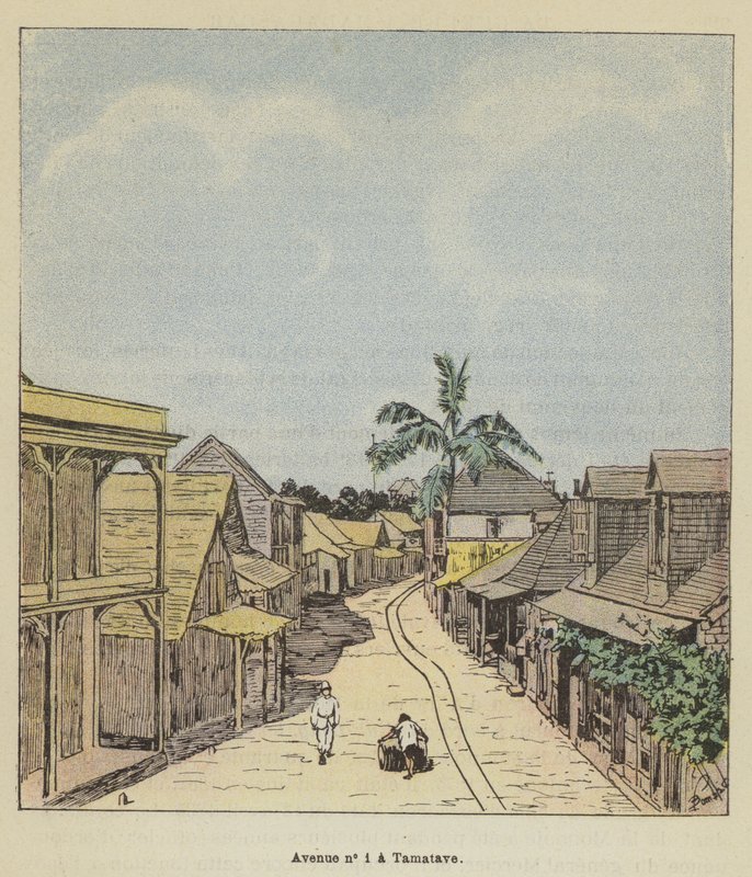 Avenue no 1 a Tamatave 作者 在路易斯·查尔斯·轰炸之后