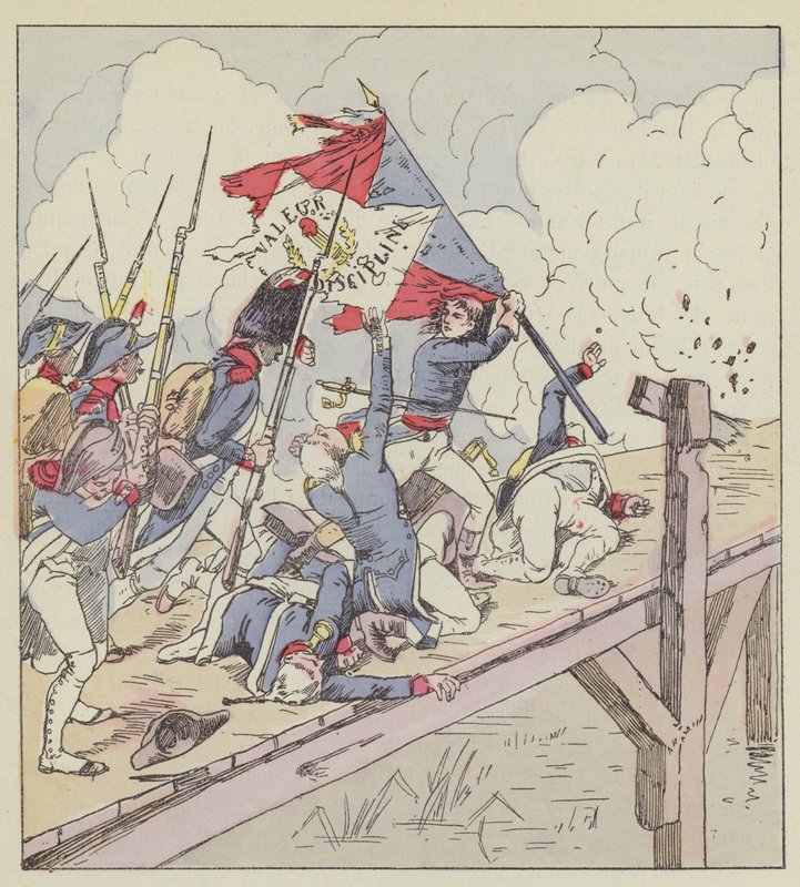 波拿巴在Pont d&39;Arcole 作者 在路易斯·查尔斯·轰炸之后