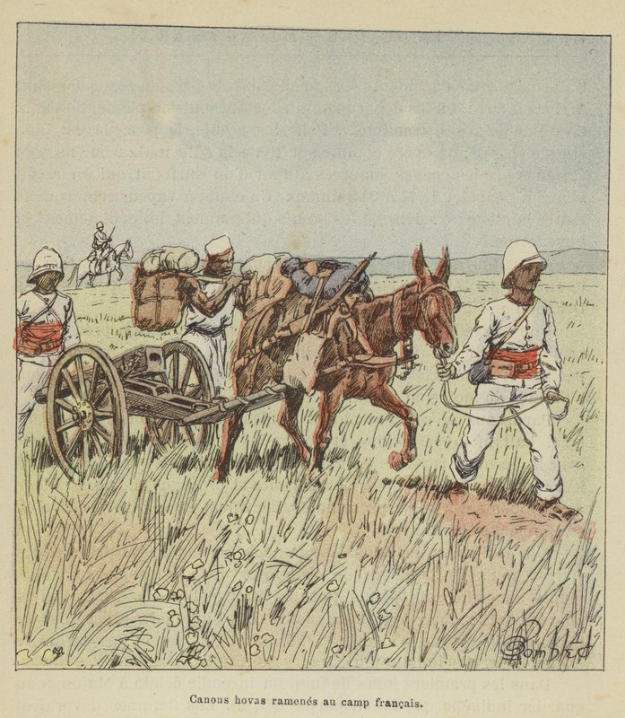 Cannons hovas带回了法国营地 作者 在路易斯·查尔斯·轰炸之后