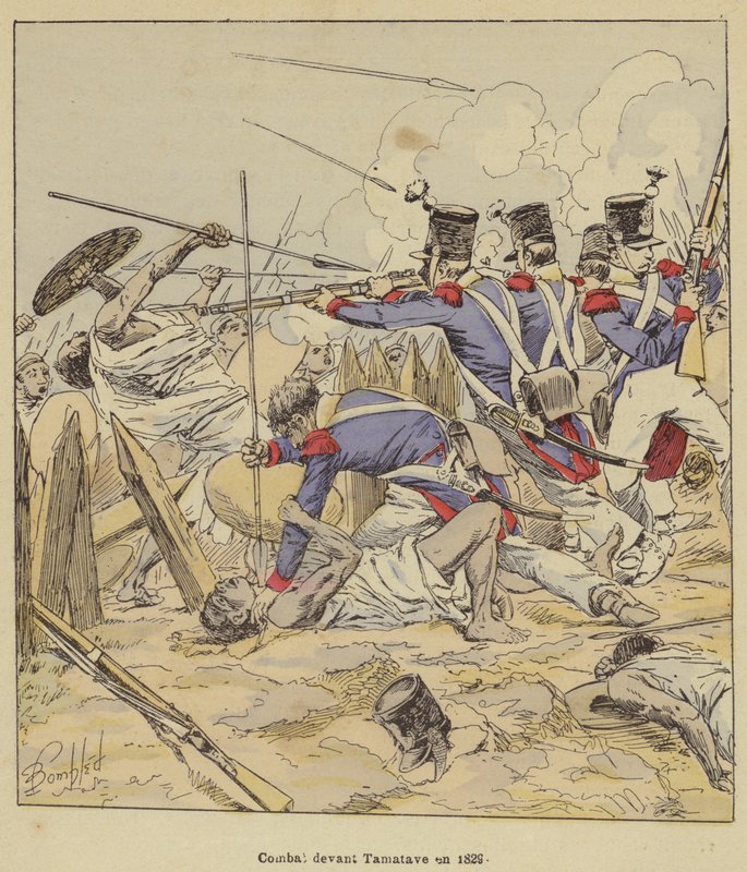 1829年与塔马塔夫战斗 作者 在路易斯·查尔斯·轰炸之后