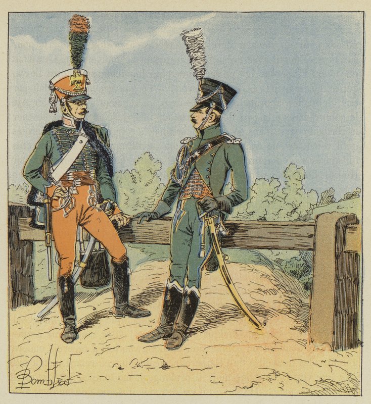 帝国卫队，荣誉卫士，1813-1814，Ordonnance警员，1806-1807 作者 在路易斯·查尔斯·轰炸之后