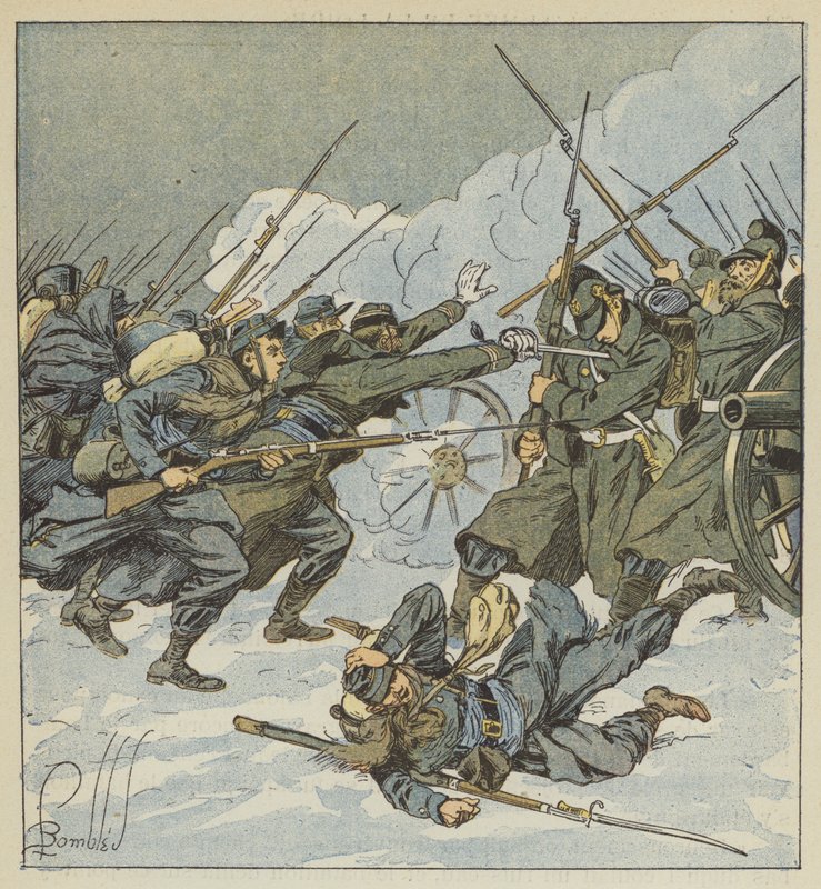 Boudot公司，第11个chasseurs，使用德国电池 作者 在路易斯·查尔斯·轰炸之后