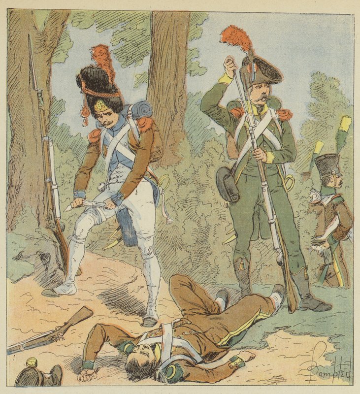 意大利军队，Piedion Legion，Battle Infantry，1806，Legion Italic，1800 作者 在路易斯·查尔斯·轰炸之后