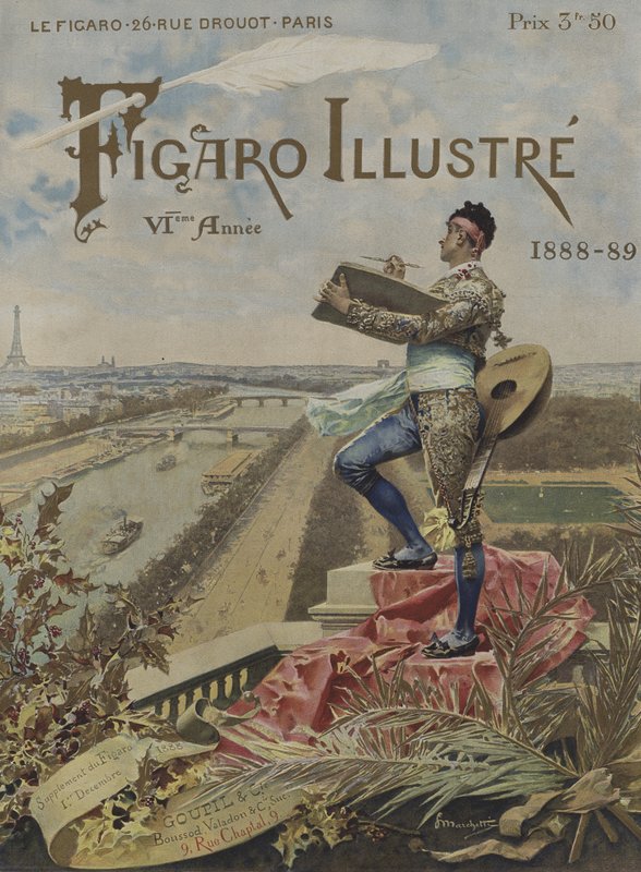 Le Figaro Illustre的封面，1888年12月1日 作者 在Ludovico Marchetti之后