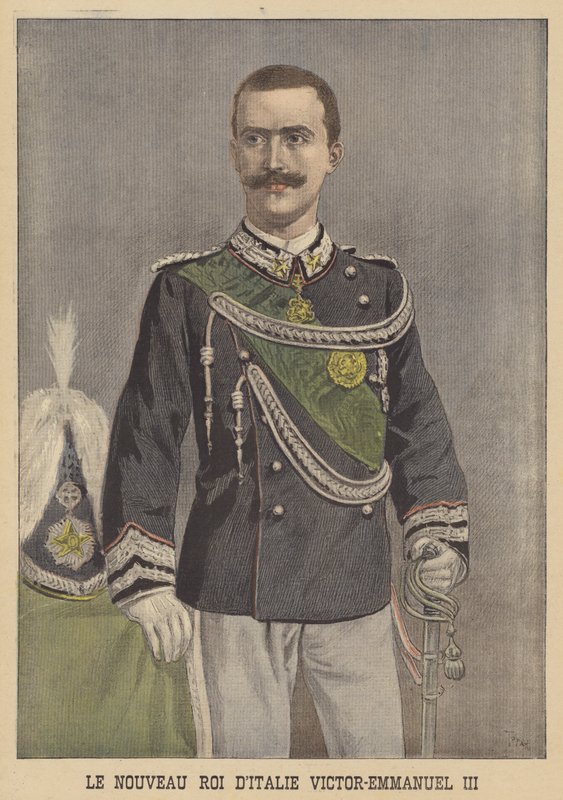 Victor Emmanuel III，新任意大利国王 作者 在Oswaldo Tofani之后