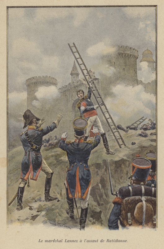 元帅兰尼斯在Ratisbon的攻击，1809年 作者 巴黎之后