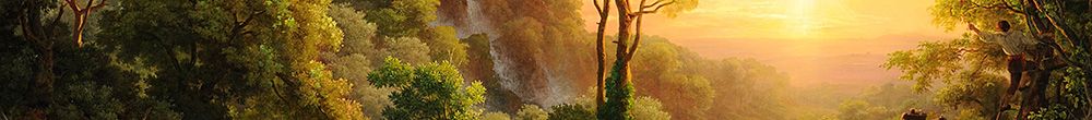 在Tivoli的景观，与葡萄收获的场景 (Károly Markó)